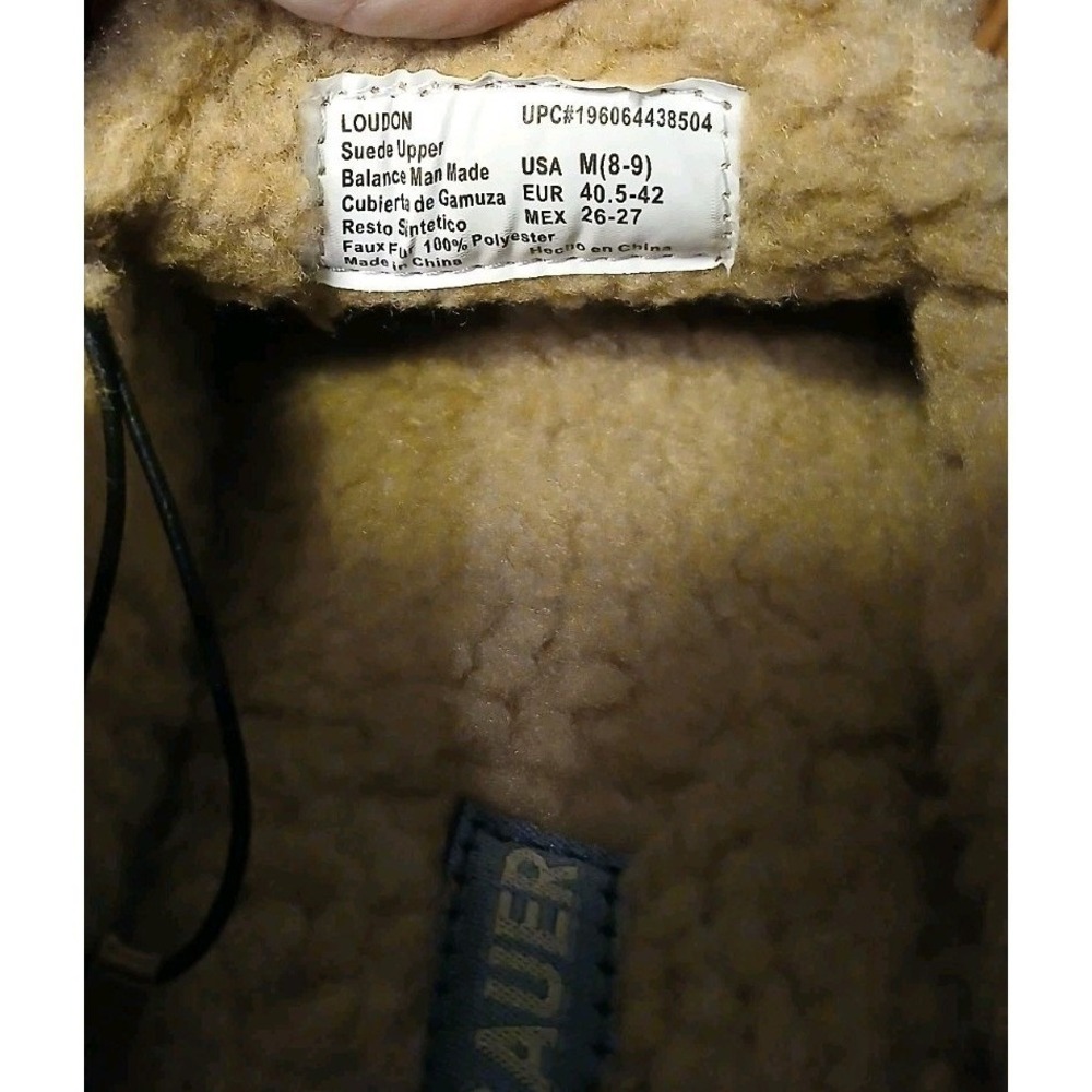 Eddie Bauer Suede Memory Foam Slippers Mens Size S/M Tan House Shoes - Picture 8 of 9